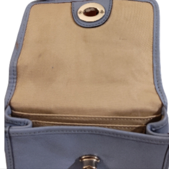 Coach Legacy Leather Mini XB 48005 Periwinkle Blue Crossbody Bag Tag Customized - Picture 5 of 9